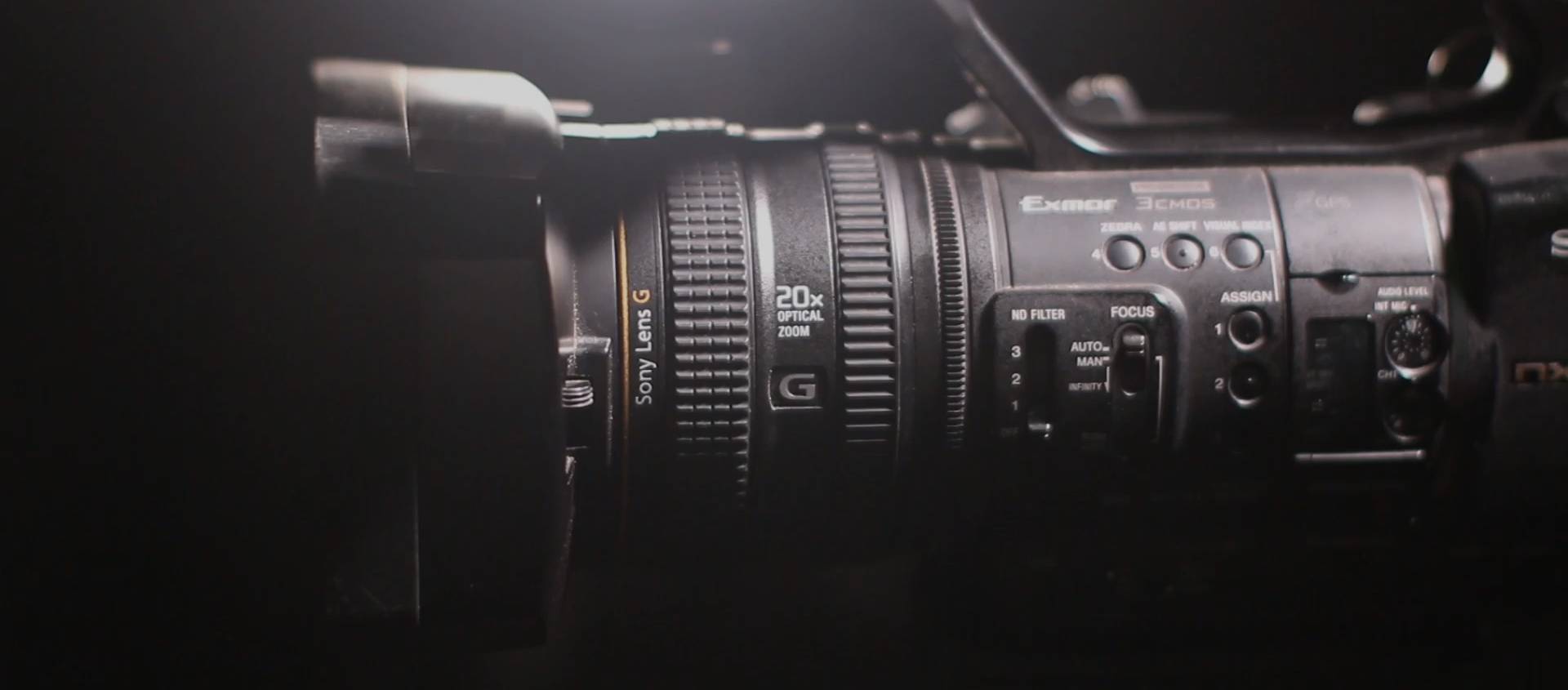 Sony professional video camera used by David Blackburn
